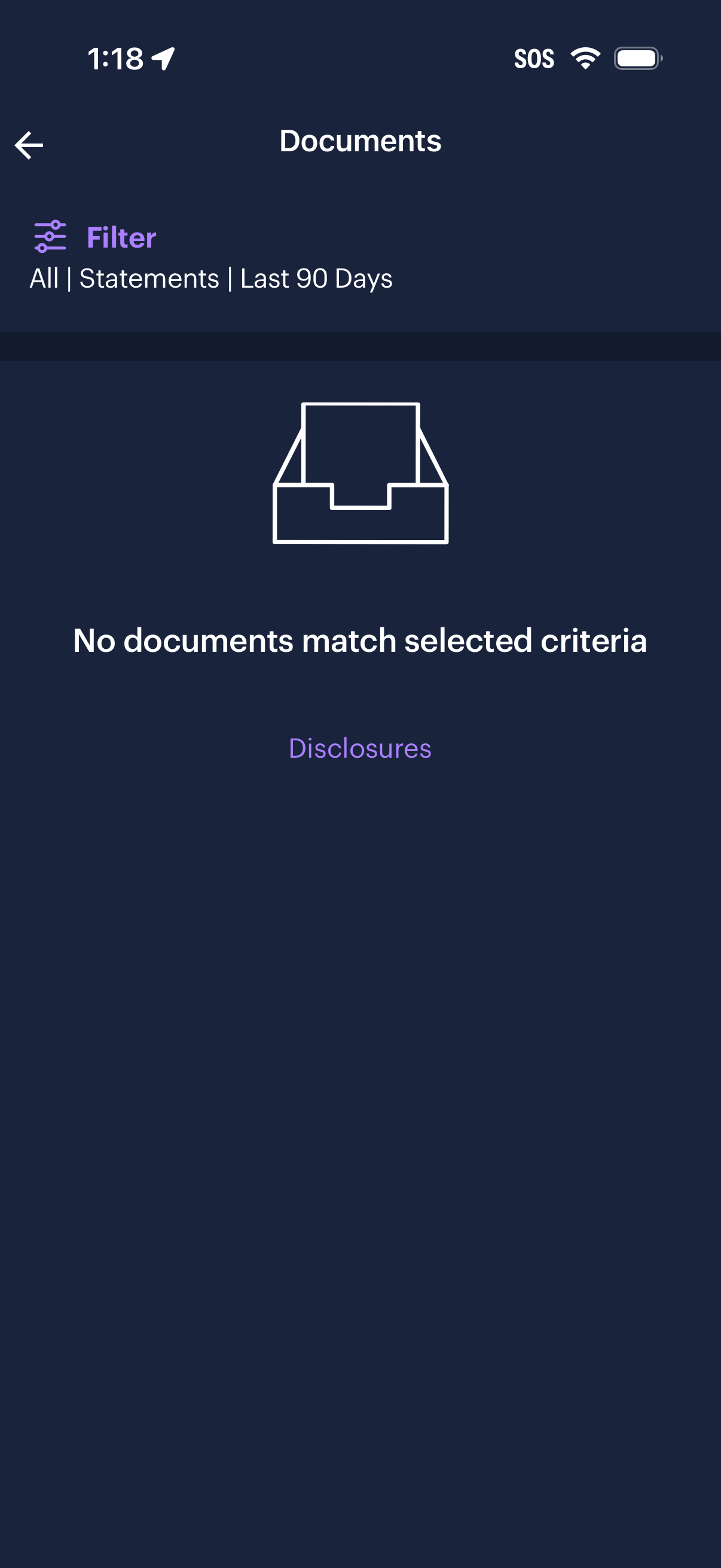 etrade empty-state screenshot